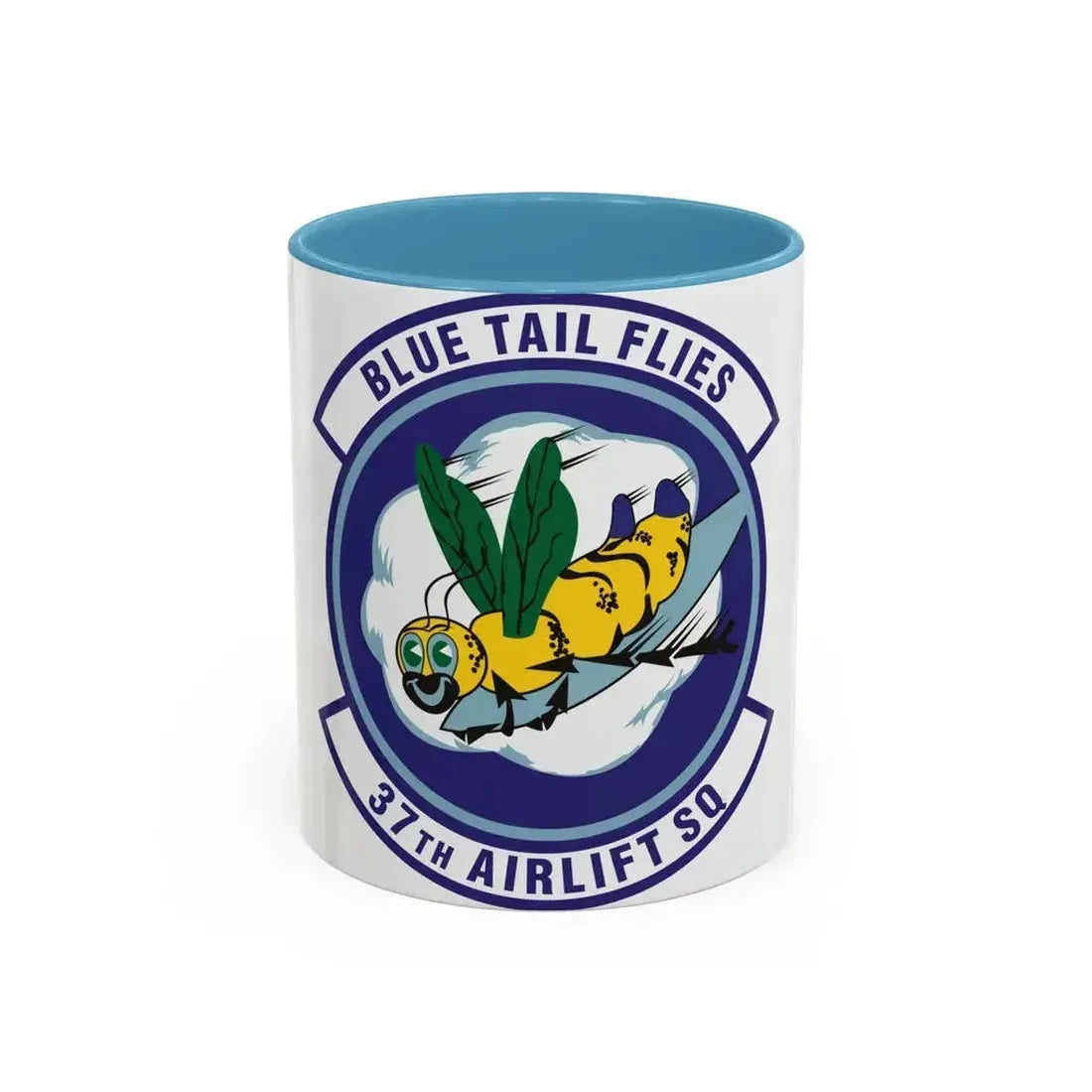 37th Airlift Squadron (U.S. Air Force) Accent Coffee Mug 11oz Light Blue - Go Mug Yourself