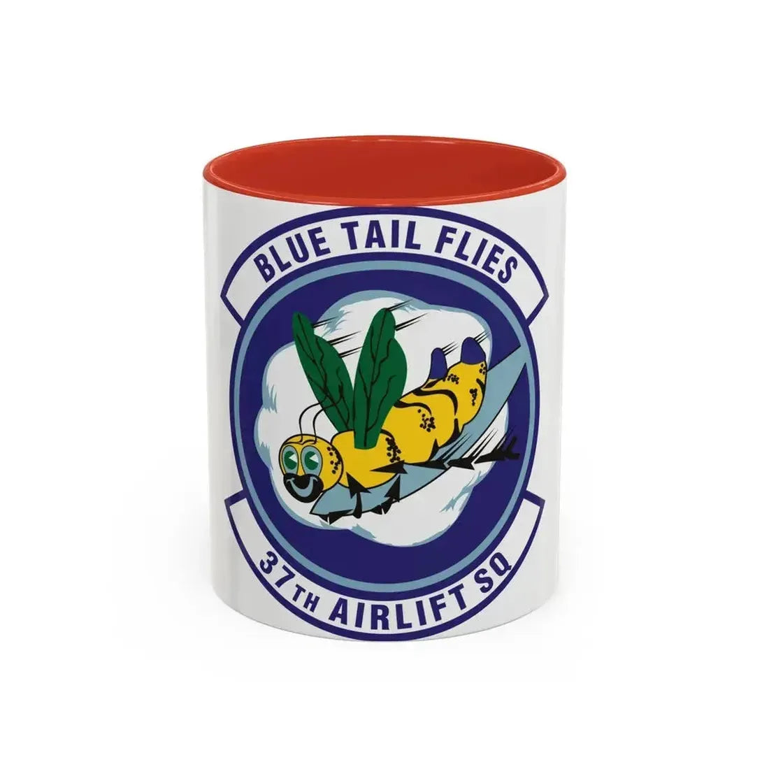 37th Airlift Squadron (U.S. Air Force) Accent Coffee Mug 11oz Red - Go Mug Yourself