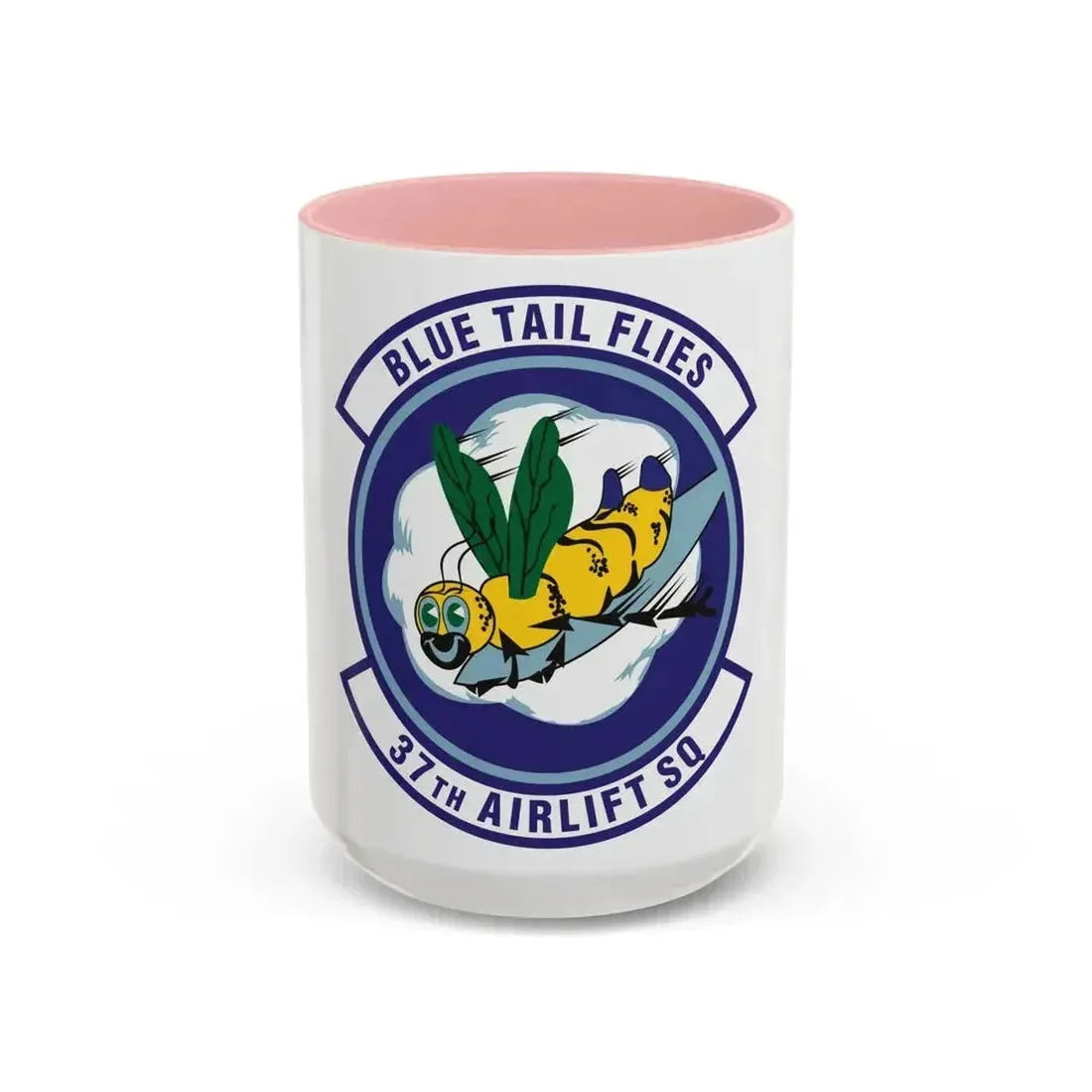 37th Airlift Squadron (U.S. Air Force) Accent Coffee Mug 15oz Pink - Go Mug Yourself