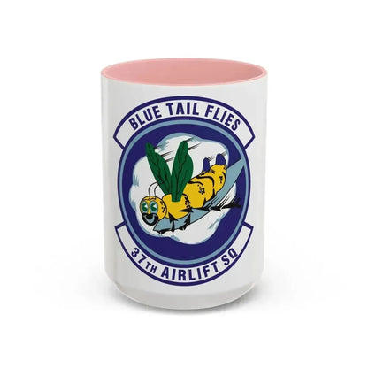 37th Airlift Squadron (U.S. Air Force) Accent Coffee Mug 15oz Pink - Go Mug Yourself