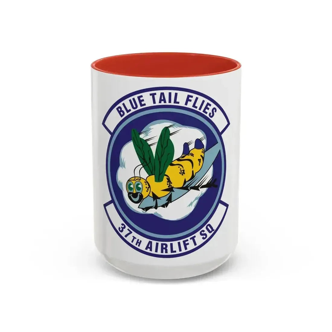 37th Airlift Squadron (U.S. Air Force) Accent Coffee Mug 15oz Red - Go Mug Yourself