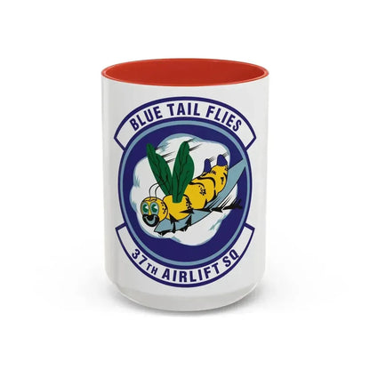 37th Airlift Squadron (U.S. Air Force) Accent Coffee Mug 15oz Red - Go Mug Yourself
