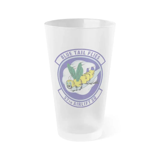 37th Airlift Squadron (U.S. Air Force) Frosted Pint Glass 16oz Default Title - Go Mug Yourself