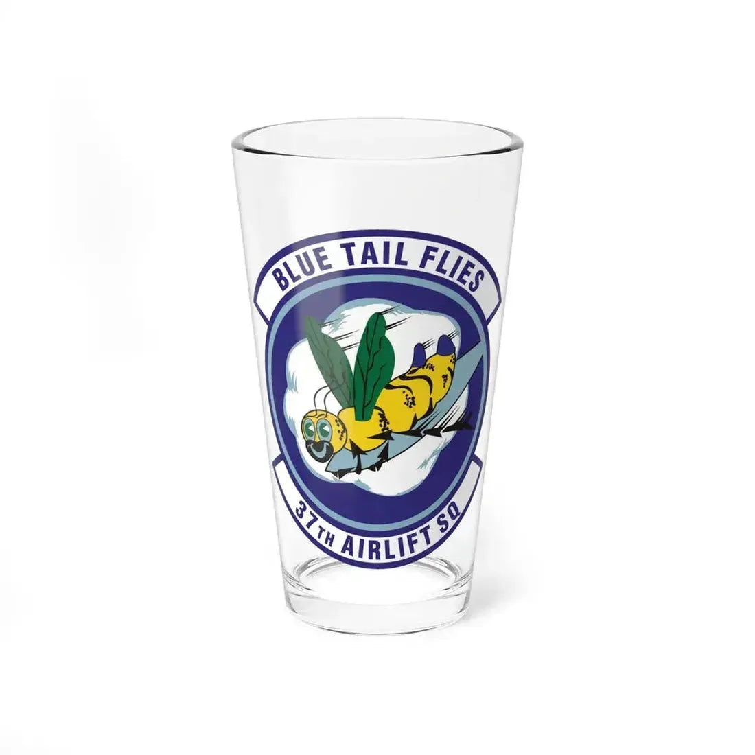 37th Airlift Squadron (U.S. Air Force) Pint Glass 16oz 16oz - Go Mug Yourself