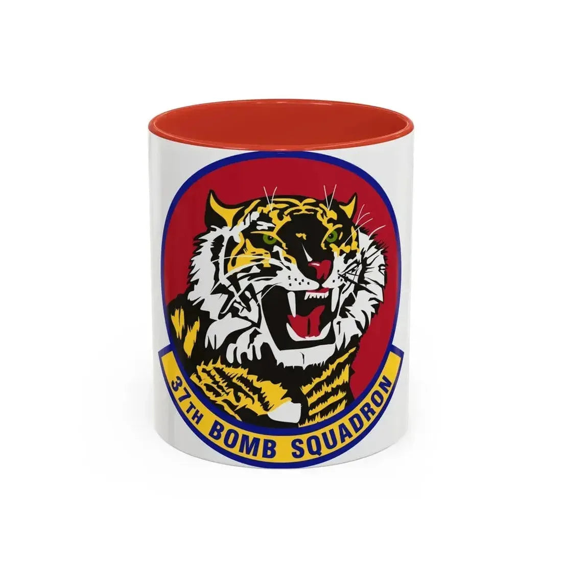 37th Bomb Squadron (U.S. Air Force) Accent Coffee Mug 11oz Red - Go Mug Yourself