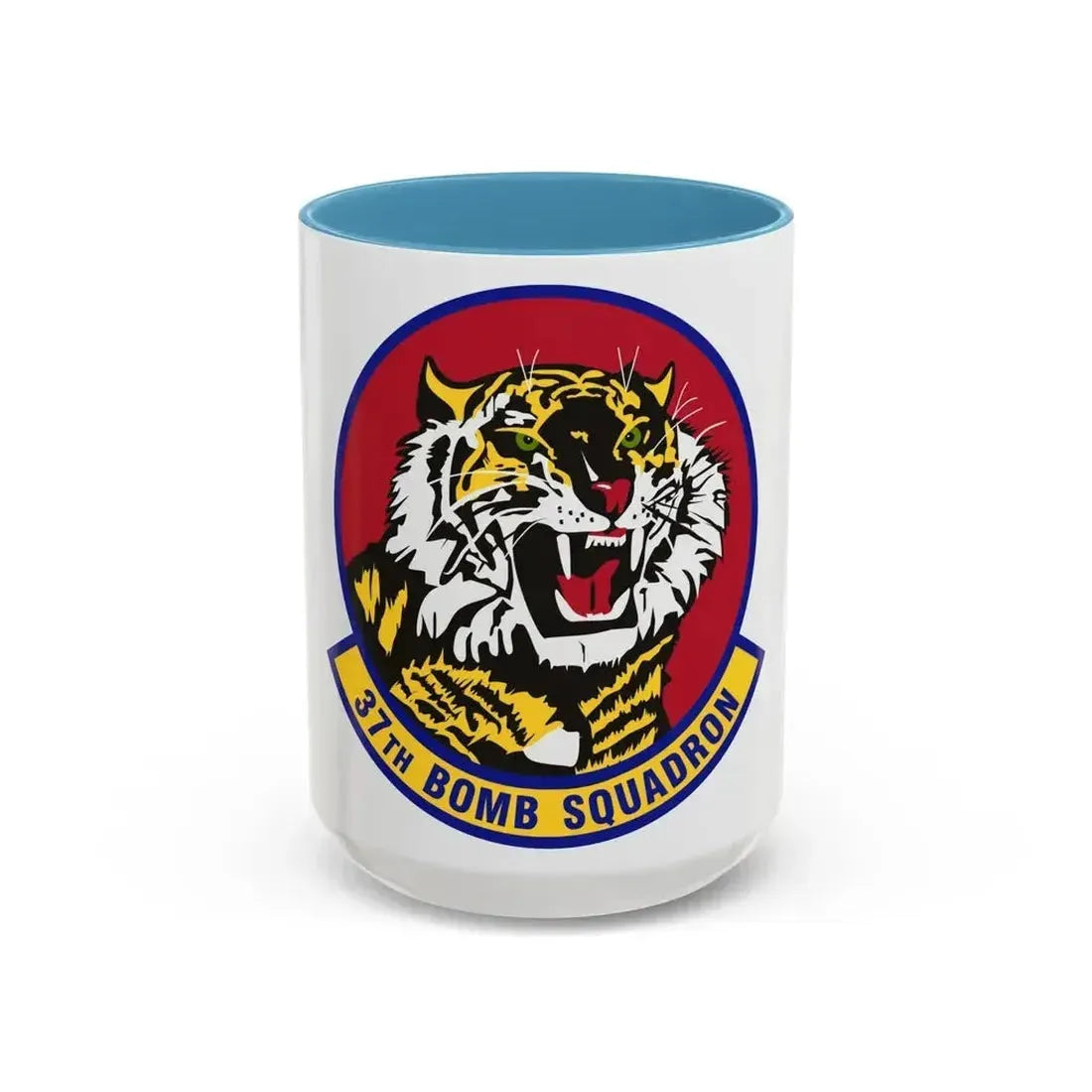 37th Bomb Squadron (U.S. Air Force) Accent Coffee Mug 15oz Light Blue - Go Mug Yourself