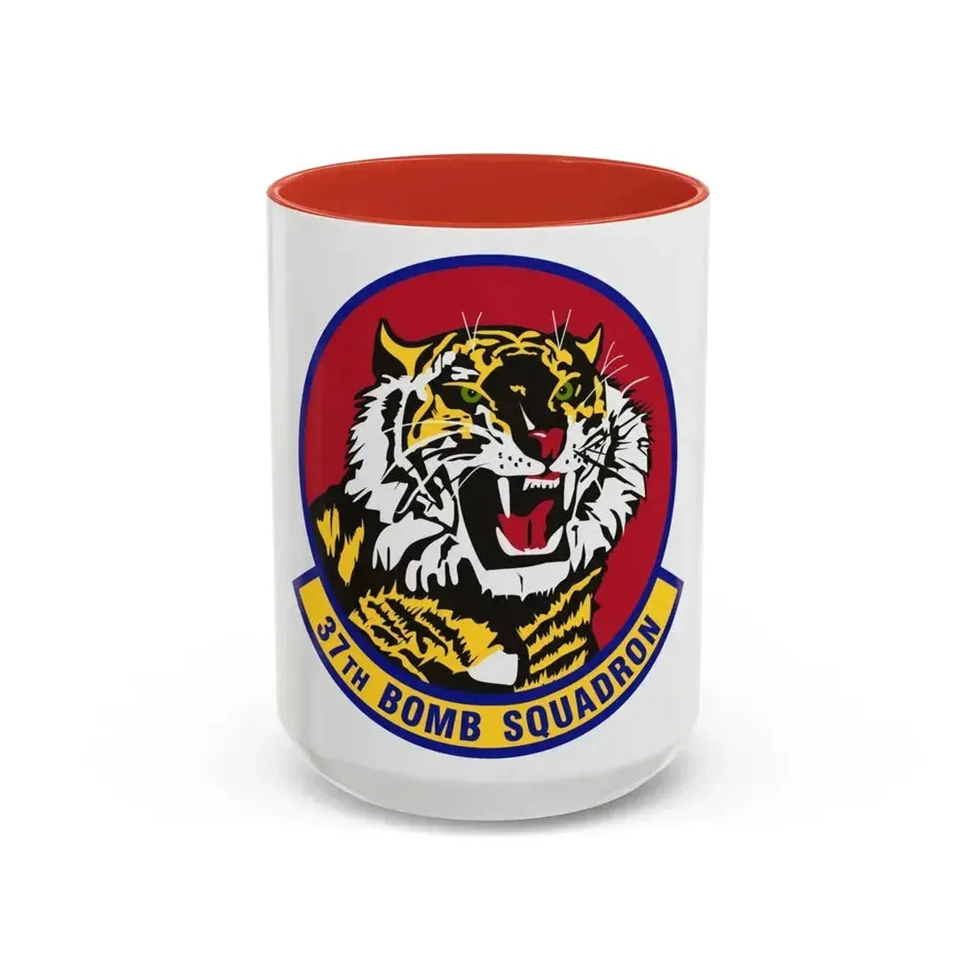 37th Bomb Squadron (U.S. Air Force) Accent Coffee Mug 15oz Red - Go Mug Yourself