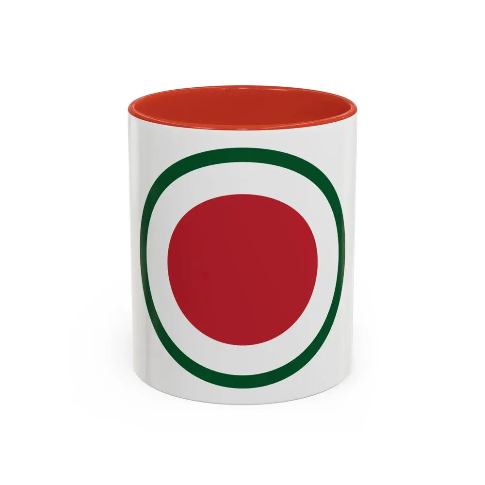 37th Infantry Division CSIB (U.S. Army) Accent Coffee Mug 11oz Red - Go Mug Yourself