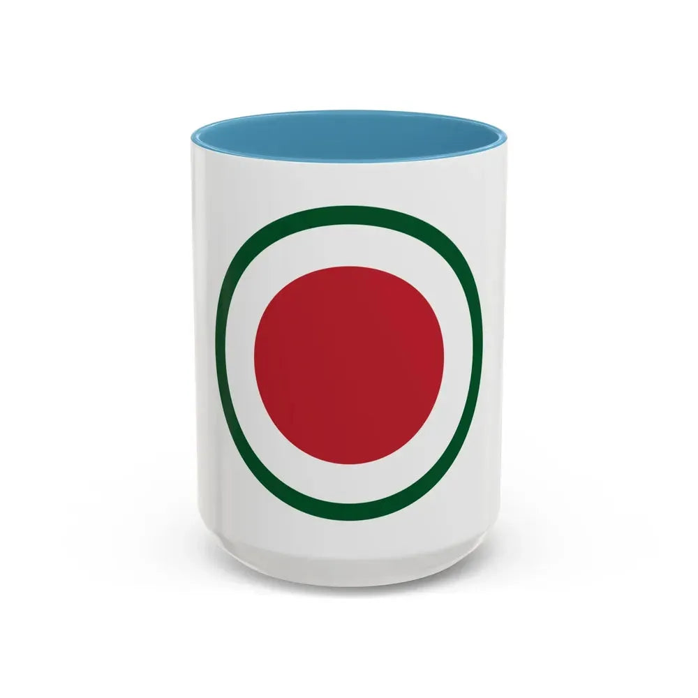 37th Infantry Division CSIB (U.S. Army) Accent Coffee Mug 15oz Light Blue - Go Mug Yourself