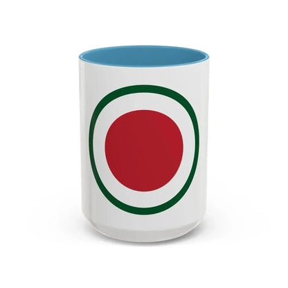 37th Infantry Division CSIB (U.S. Army) Accent Coffee Mug 15oz Light Blue - Go Mug Yourself