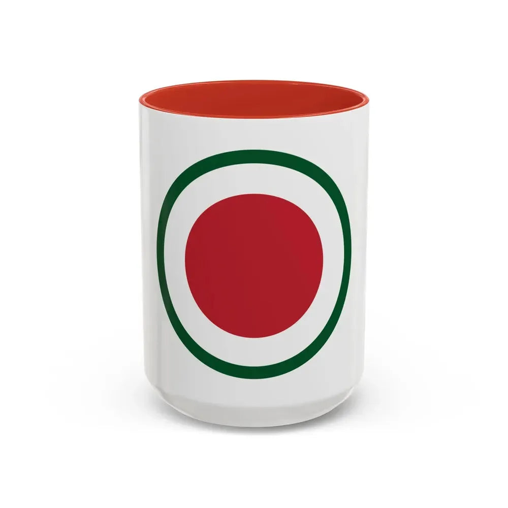 37th Infantry Division CSIB (U.S. Army) Accent Coffee Mug 15oz Red - Go Mug Yourself