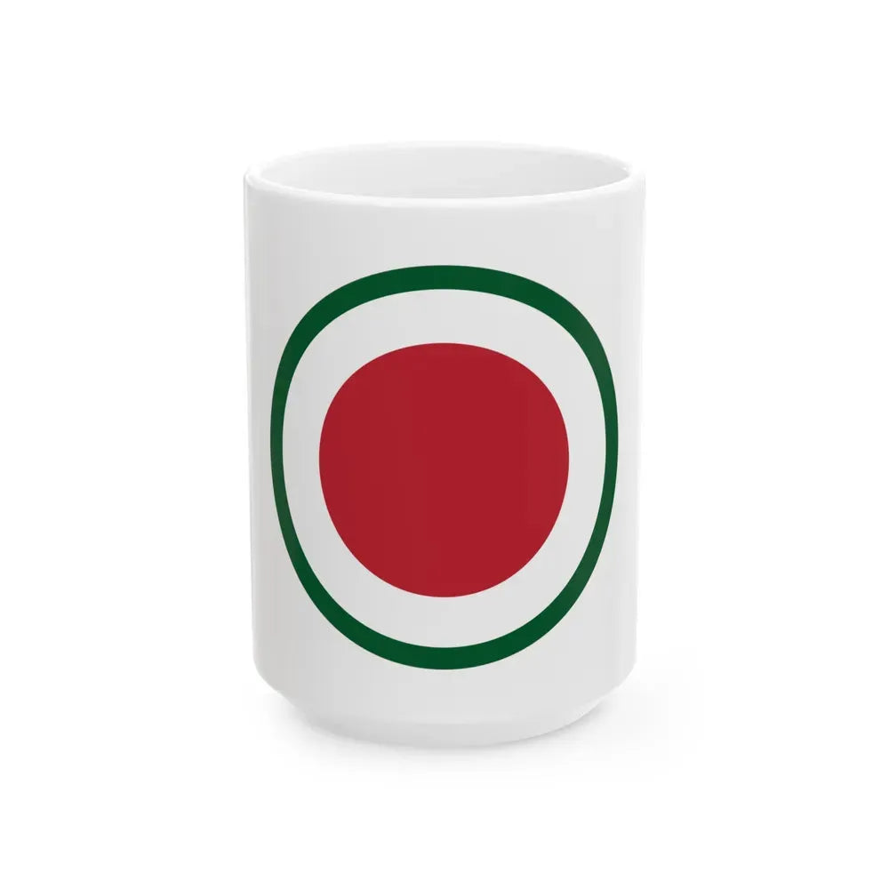 37th Infantry Division CSIB (U.S. Army) White Coffee Mug 15oz - Go Mug Yourself