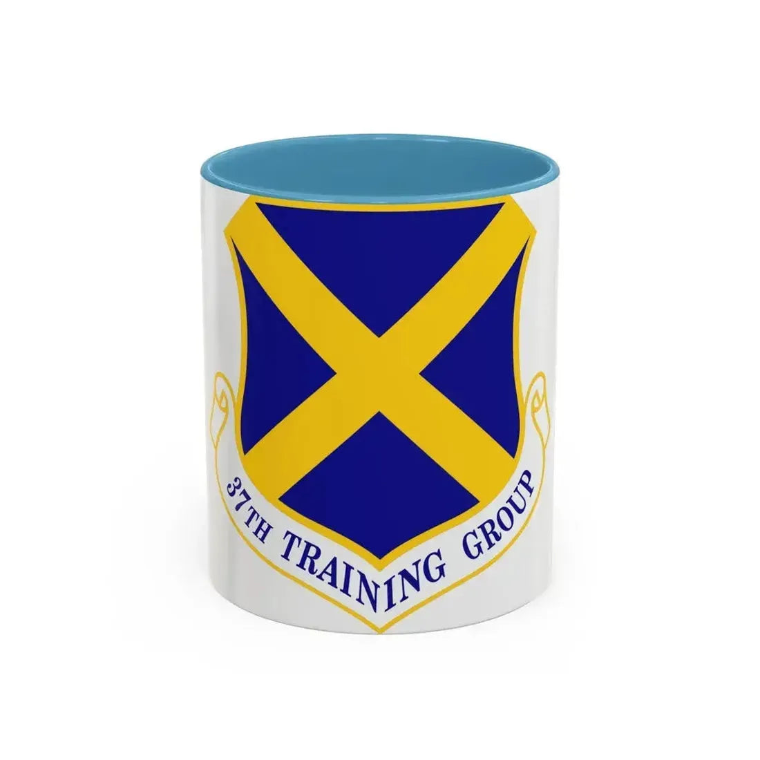 37th Training Group (U.S. Air Force) Accent Coffee Mug 11oz Light Blue - Go Mug Yourself