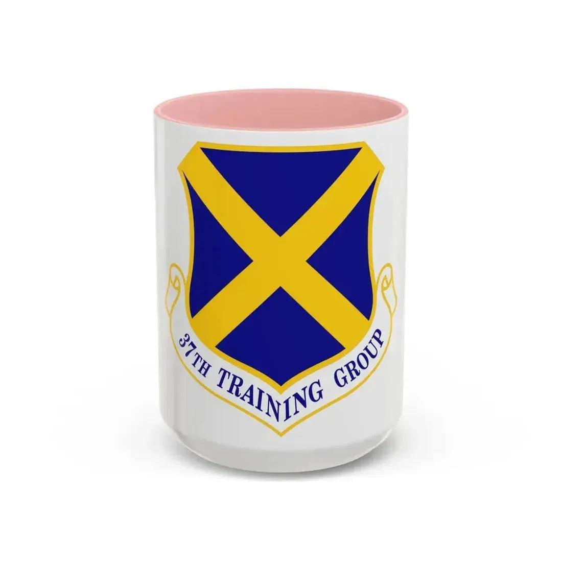 37th Training Group (U.S. Air Force) Accent Coffee Mug 15oz Pink - Go Mug Yourself