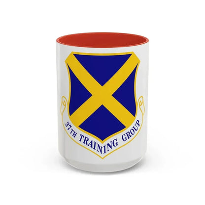 37th Training Group (U.S. Air Force) Accent Coffee Mug 15oz Red - Go Mug Yourself