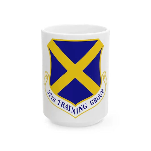 37th Training Group (U.S. Air Force) White Coffee Mug 15oz - Go Mug Yourself