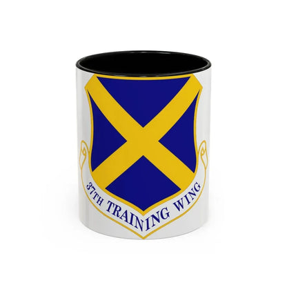 37th Training Wing (U.S. Air Force) Accent Coffee Mug 11oz Black - Go Mug Yourself