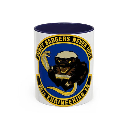 38 Engineering Squadron ACC (U.S. Air Force) Accent Coffee Mug 11oz Navy - Go Mug Yourself