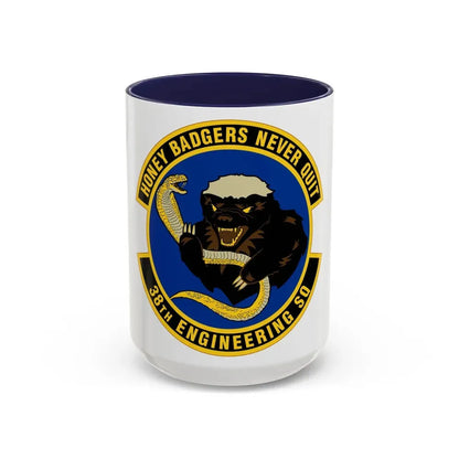 38 Engineering Squadron ACC (U.S. Air Force) Accent Coffee Mug 15oz Navy - Go Mug Yourself