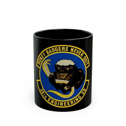 38 Engineering Squadron ACC (U.S. Air Force) Black Coffee Mug 11oz - Go Mug Yourself