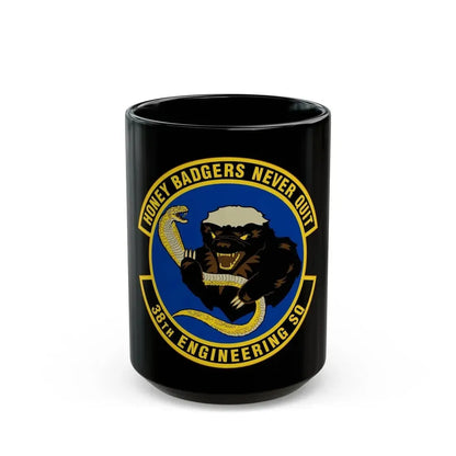 38 Engineering Squadron ACC (U.S. Air Force) Black Coffee Mug 15oz - Go Mug Yourself