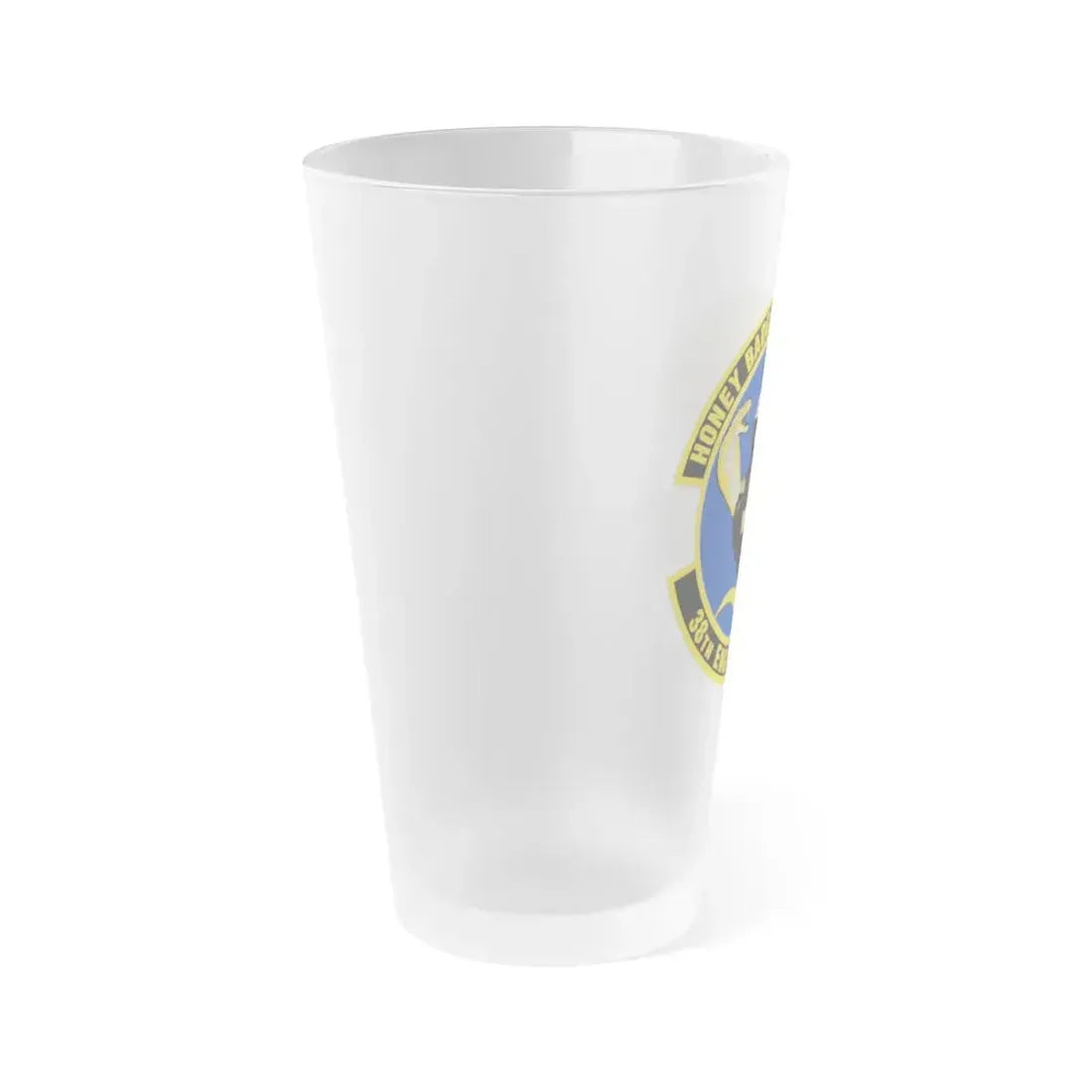 38 Engineering Squadron ACC (U.S. Air Force) Frosted Pint Glass 16oz - Go Mug Yourself