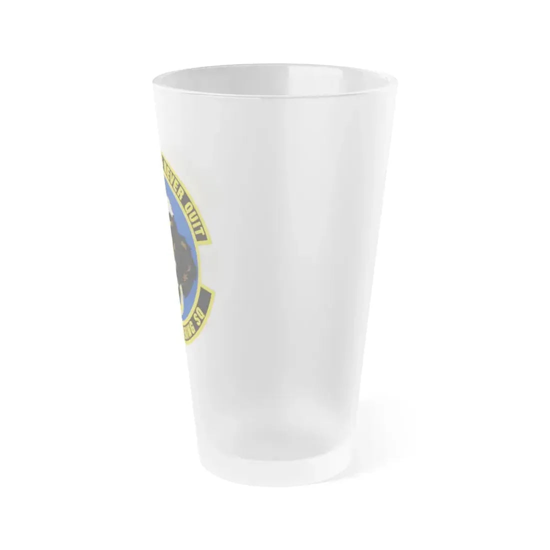 38 Engineering Squadron ACC (U.S. Air Force) Frosted Pint Glass 16oz - Go Mug Yourself