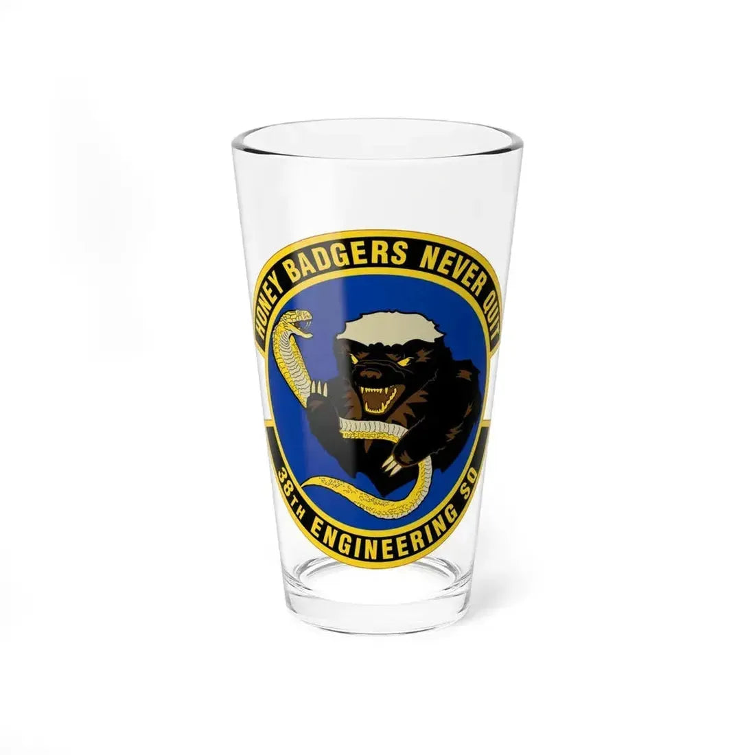 38 Engineering Squadron ACC (U.S. Air Force) Pint Glass 16oz 16oz - Go Mug Yourself