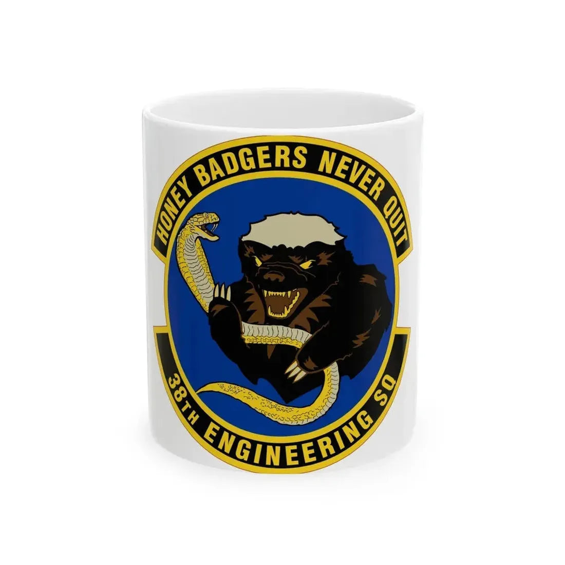 38 Engineering Squadron ACC (U.S. Air Force) White Coffee Mug 11oz - Go Mug Yourself