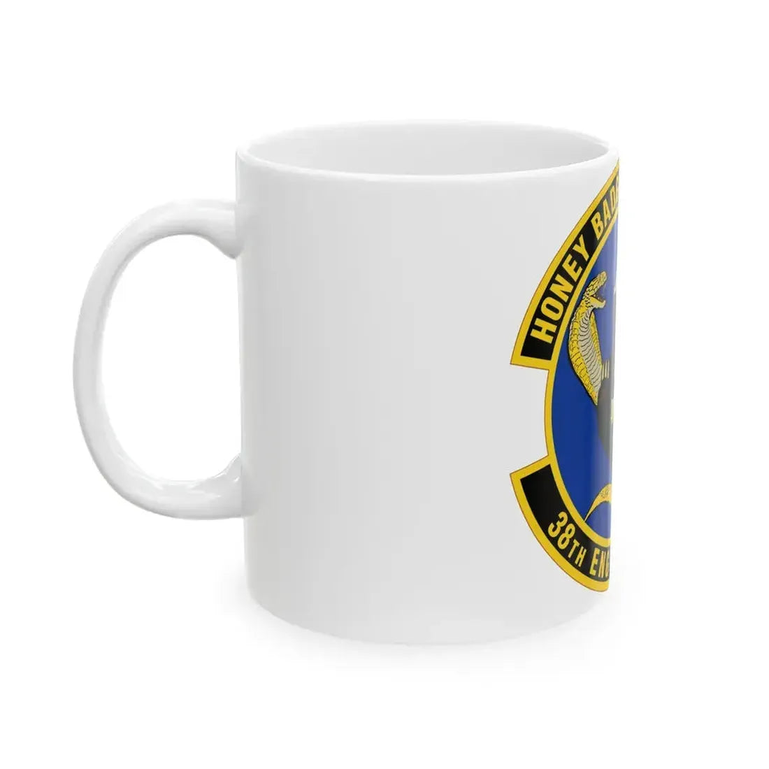 38 Engineering Squadron ACC (U.S. Air Force) White Coffee Mug - Go Mug Yourself