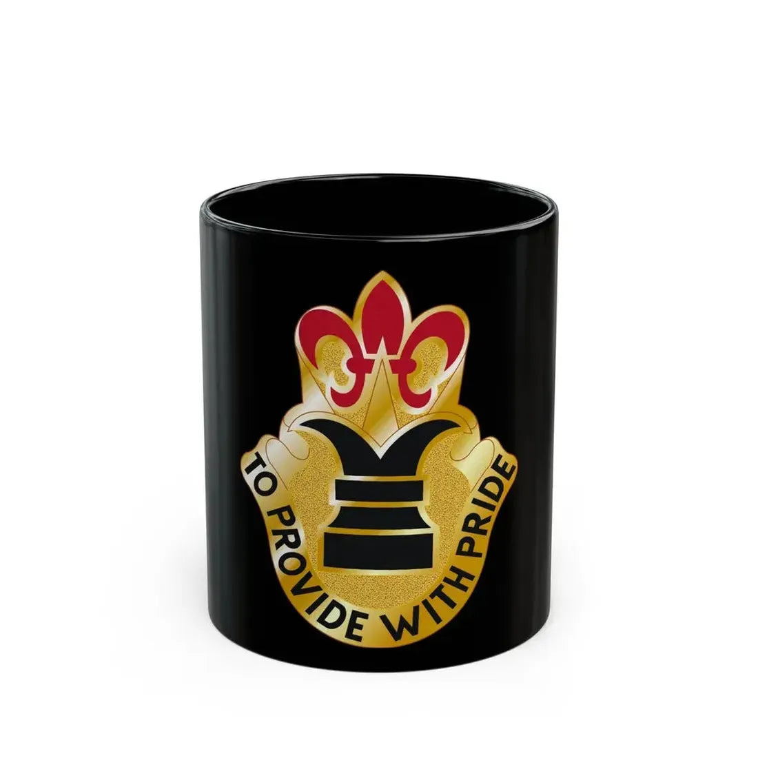 38 Personnel Services Battalion (U.S. Army) Black Coffee Mug - Go Mug Yourself