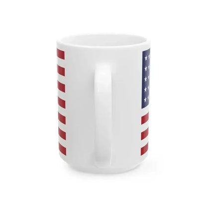 38 Star US Flag (United States) White Coffee Mug - Go Mug Yourself