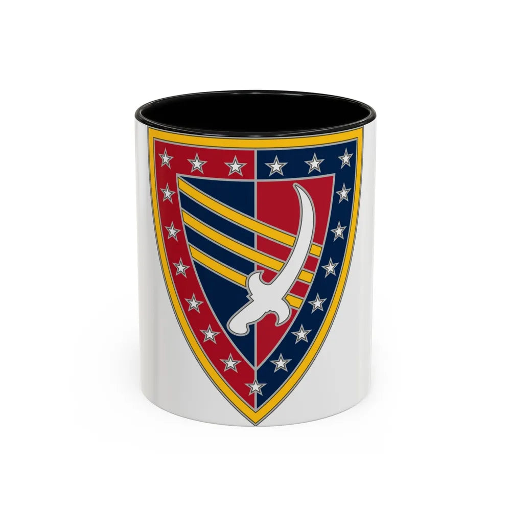 38 Sustainment Brigade (U.S. Army) Accent Coffee Mug-11oz-Black-Go Mug Yourself