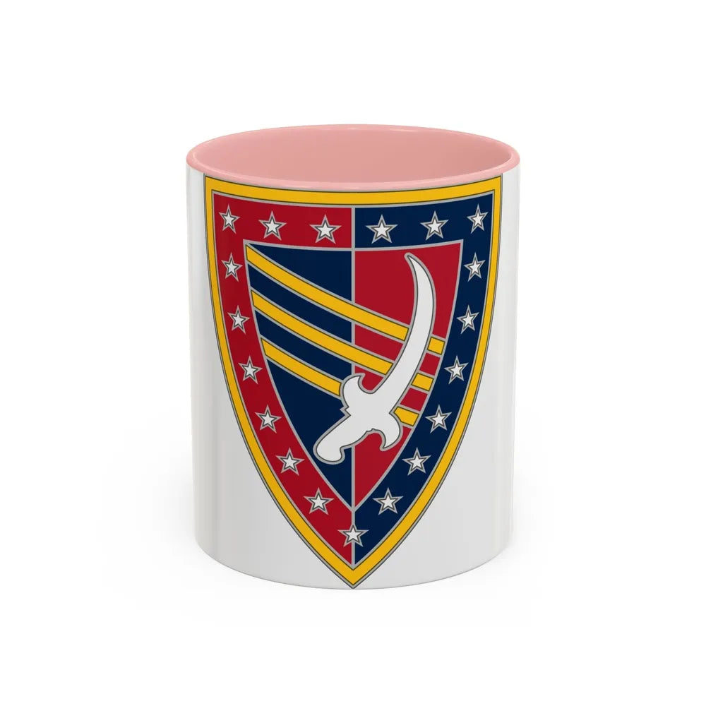 38 Sustainment Brigade (U.S. Army) Accent Coffee Mug-11oz-Pink-Go Mug Yourself