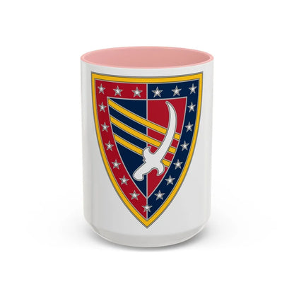 38 Sustainment Brigade (U.S. Army) Accent Coffee Mug-15oz-Pink-Go Mug Yourself