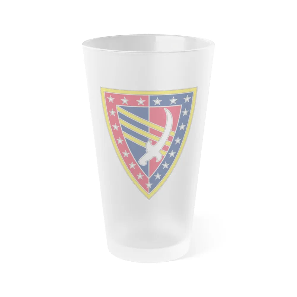 38 Sustainment Brigade (U.S. Army) Frosted Pint Glass 16oz-Go Mug Yourself