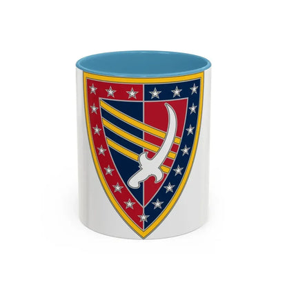 38 Sustainment Brigade (U.S. Army) Accent Coffee Mug 11oz Light Blue - Go Mug Yourself