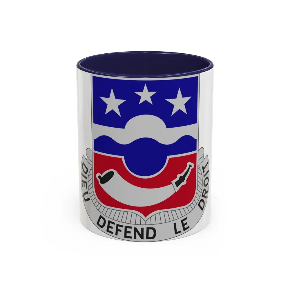 380 Infantry Regiment (U.S. Army) Accent Coffee Mug-11oz-Navy-Go Mug Yourself