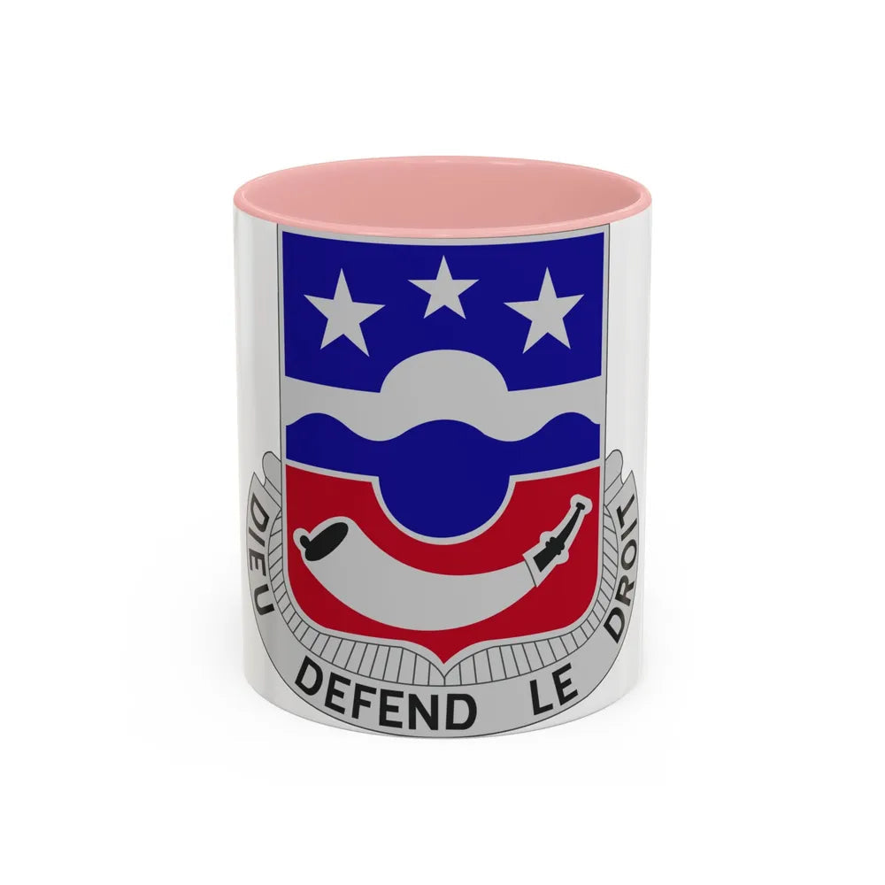 380 Infantry Regiment (U.S. Army) Accent Coffee Mug-11oz-Pink-Go Mug Yourself