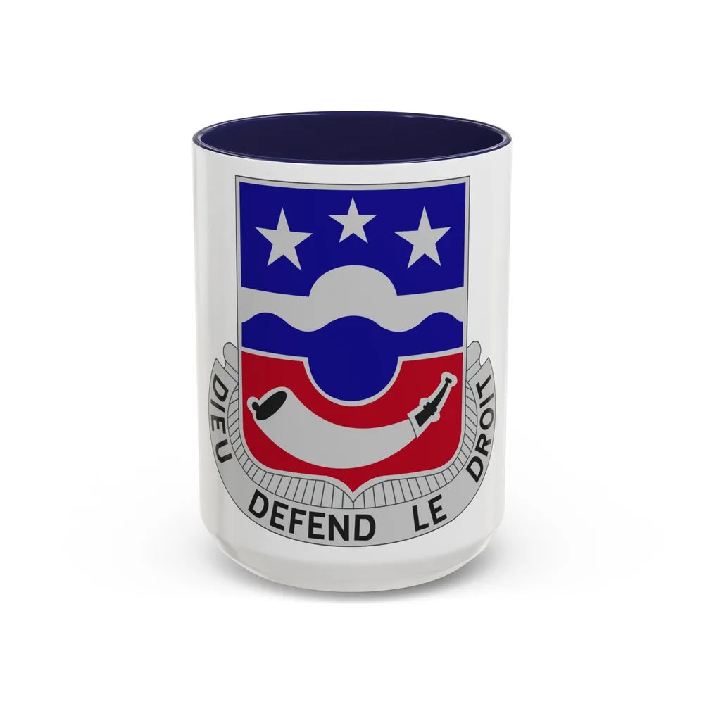 380 Infantry Regiment (U.S. Army) Accent Coffee Mug-15oz-Navy-Go Mug Yourself