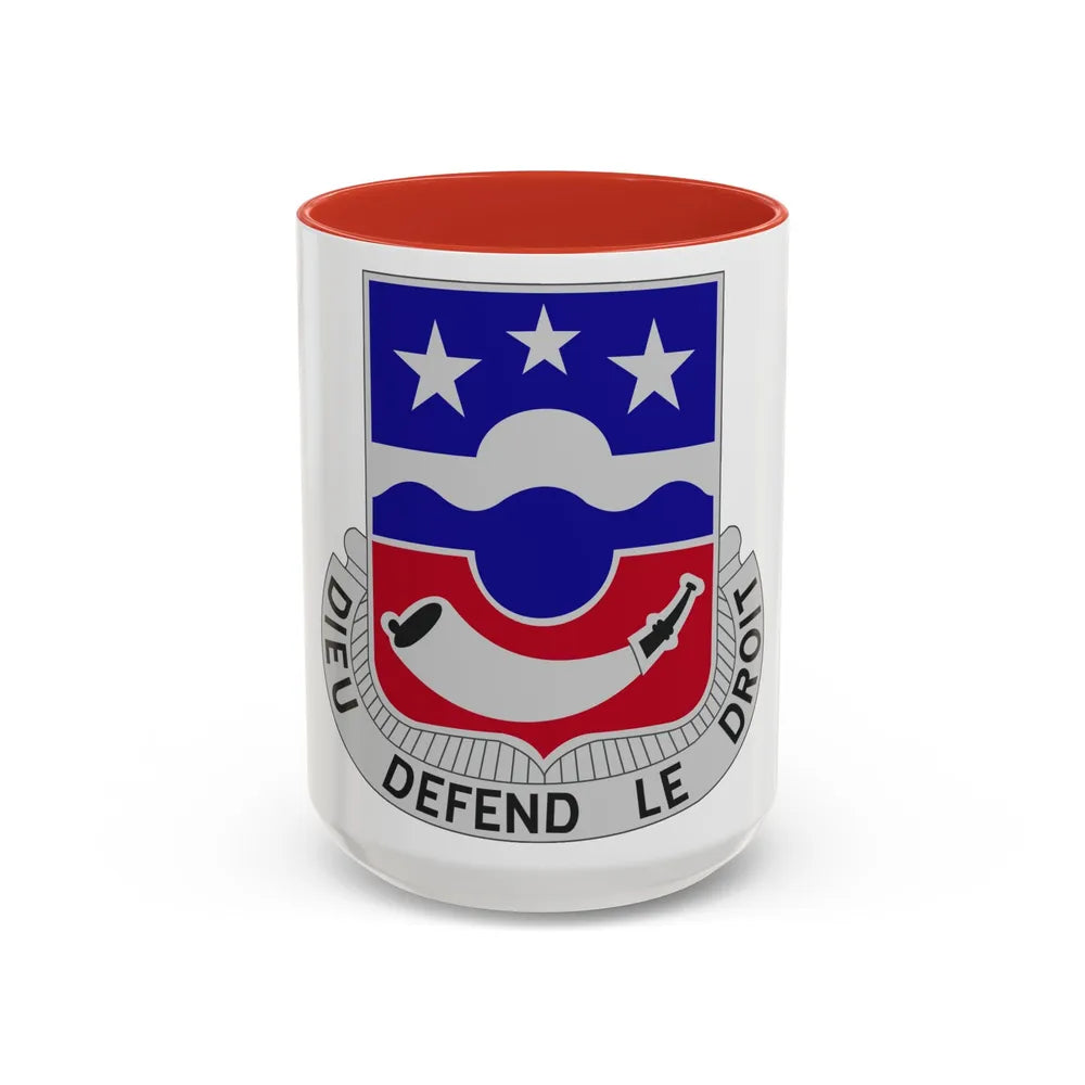 380 Infantry Regiment (U.S. Army) Accent Coffee Mug-15oz-Red-Go Mug Yourself