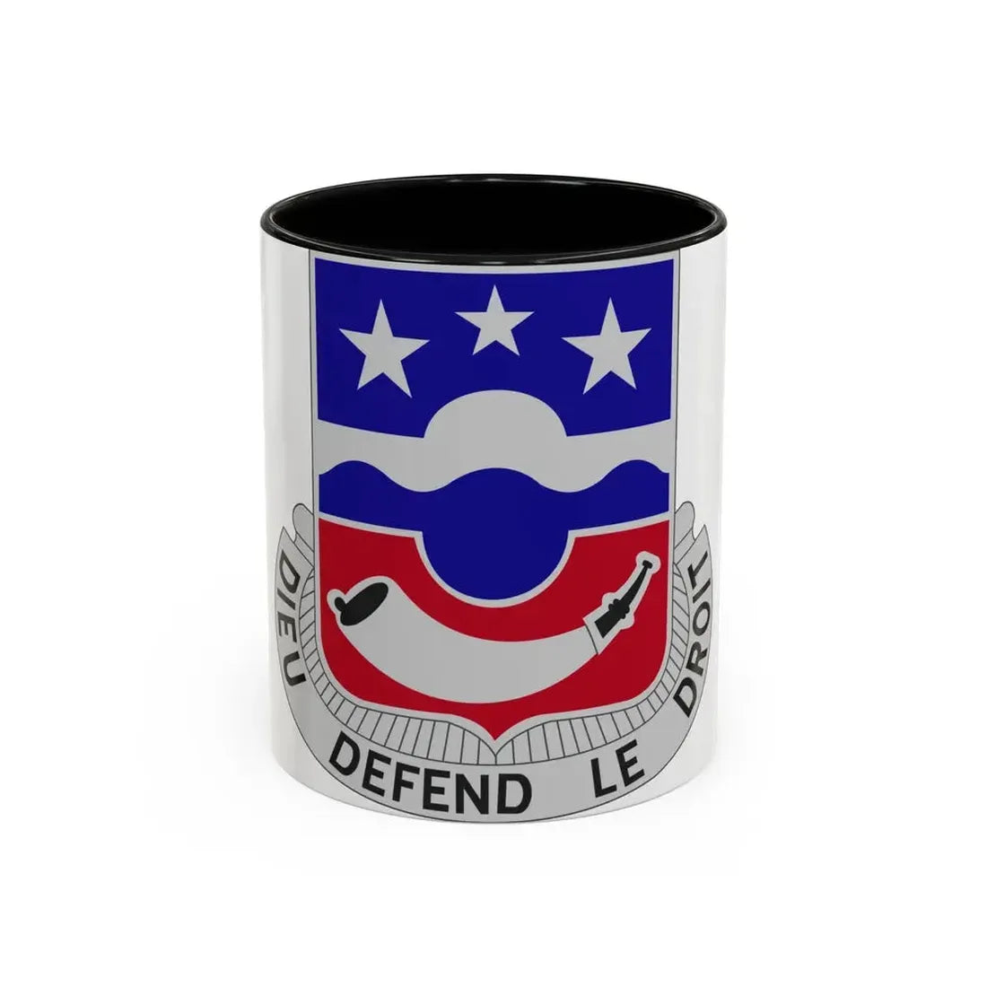 380 Infantry Regiment (U.S. Army) Accent Coffee Mug 11oz Black - Go Mug Yourself