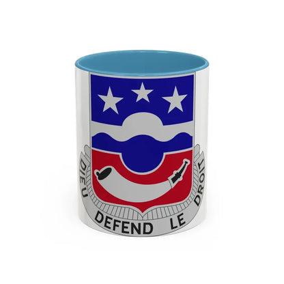 380 Infantry Regiment (U.S. Army) Accent Coffee Mug 11oz Light Blue - Go Mug Yourself