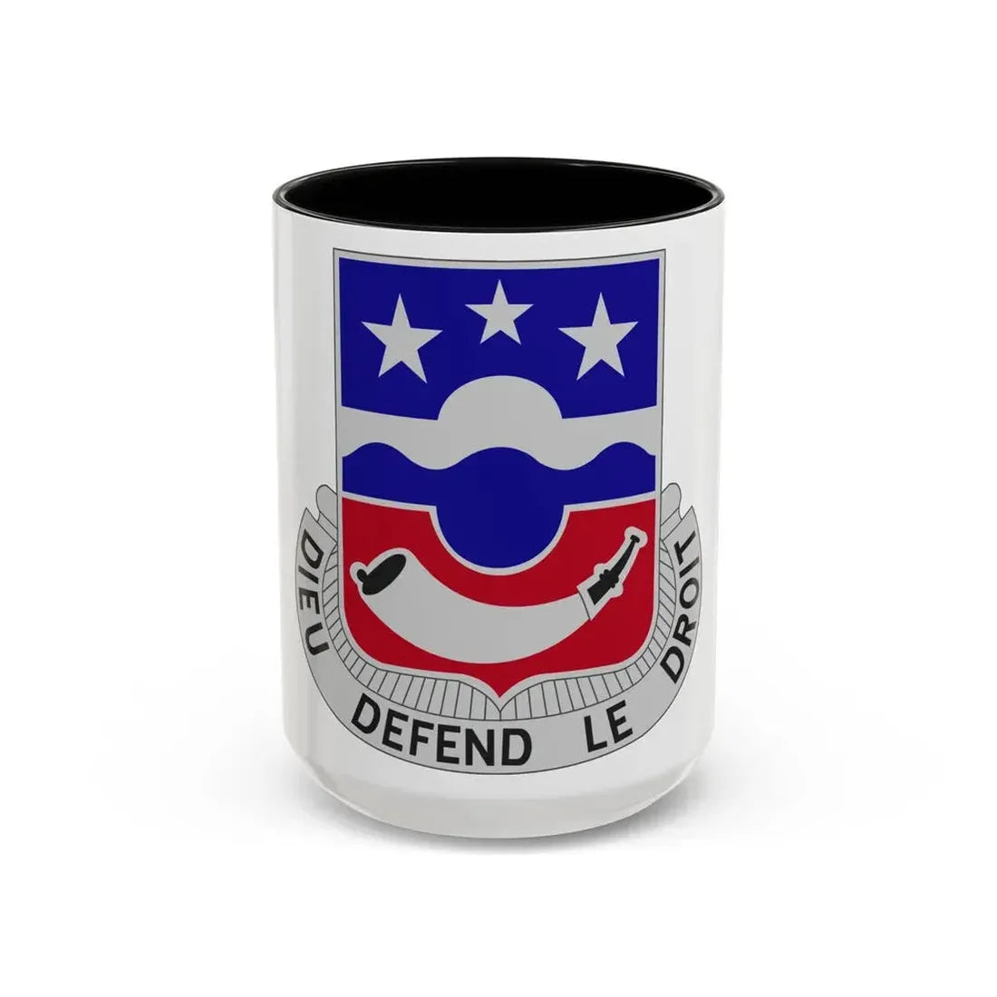 380 Infantry Regiment (U.S. Army) Accent Coffee Mug 15oz Black - Go Mug Yourself