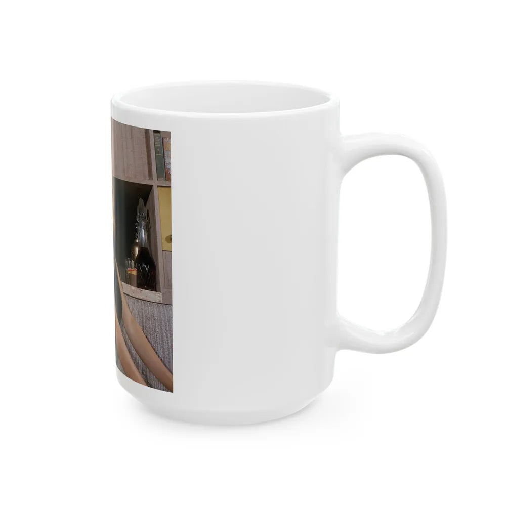 Julie Newmar #439 (Vintage Female Icon) White Coffee Mug-Go Mug Yourself