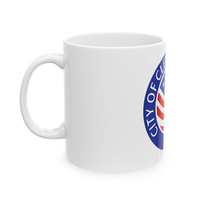 Seal of Cleveland Ohio - White Coffee Mug