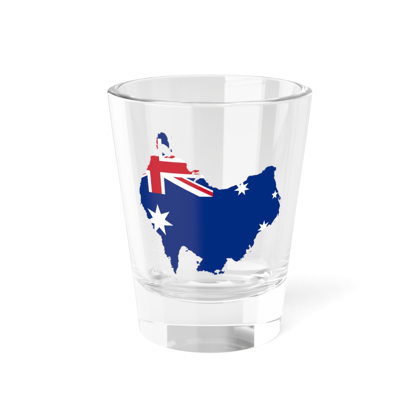 Australia flag-map South at top (Australia) Shot Glass 1.5oz