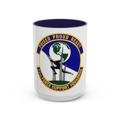 11 Force Support Squadron USAF (U.S. Air Force) Accent Coffee Mug