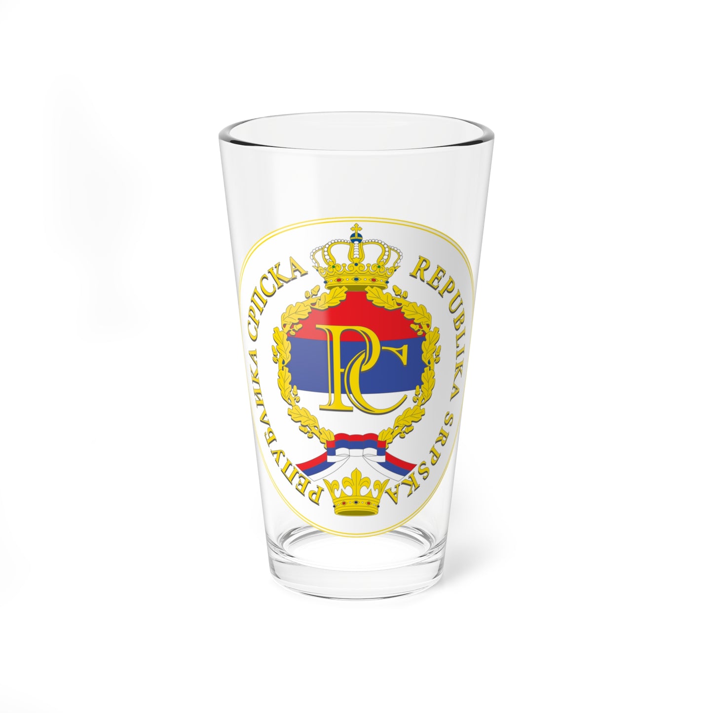 Seal of the Republika Srpska (Bosnia and Herzegovina) (Coat of Arms) Pint Glass 16oz