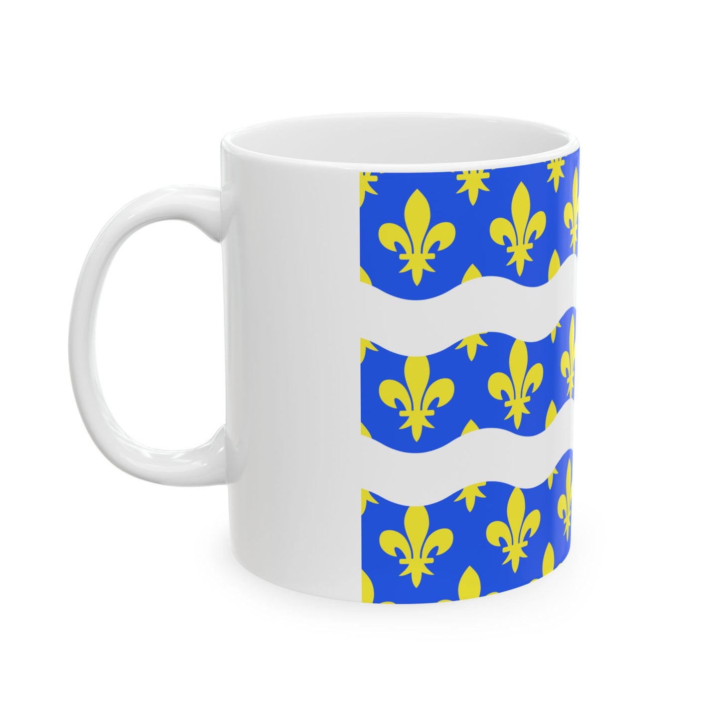 Flag of Seine et Marne France 2 - White Coffee Mug-Go Mug Yourself